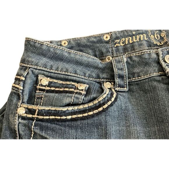 Zenim Capri Pedal Pusher Embellished Jeans 6, 28” - Picture 4 of 5